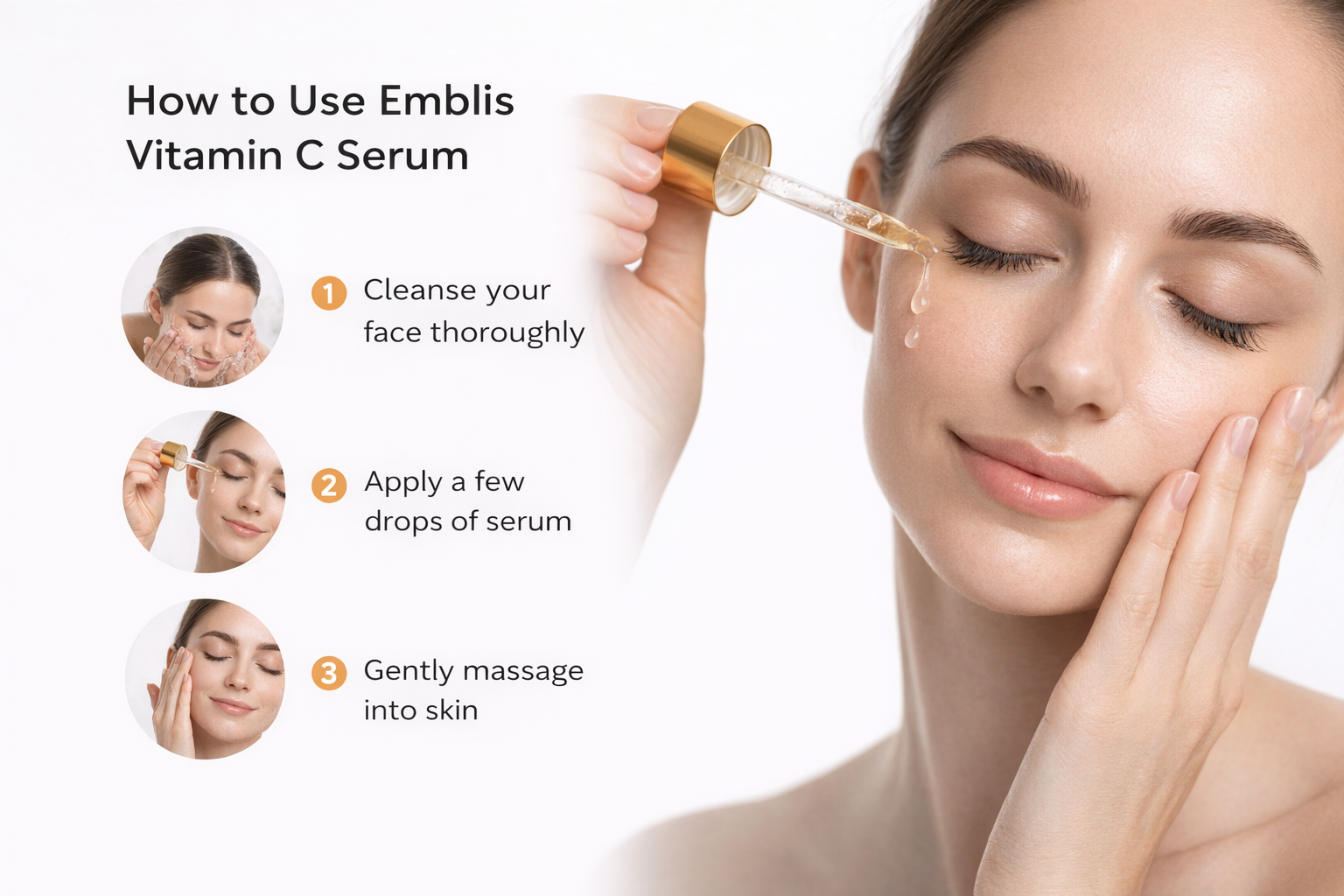 Emblis Vitamin C Serum – 30ml | Radiance-Enhancing Facial Serum