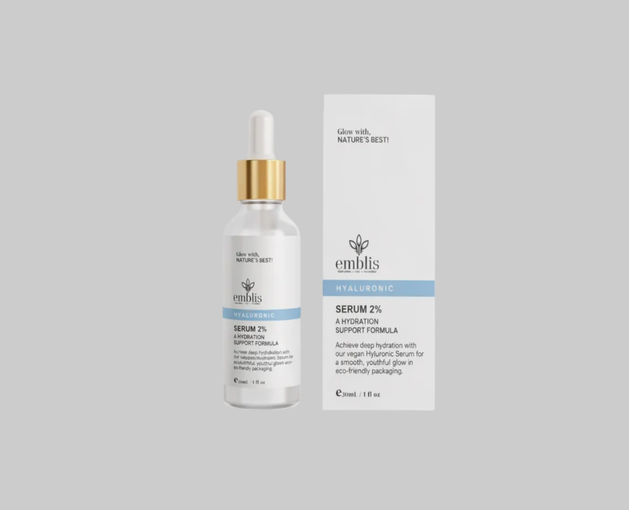 Emblis Hyaluronic Serum – 30ml | Hydrating Skin Comfort Serum