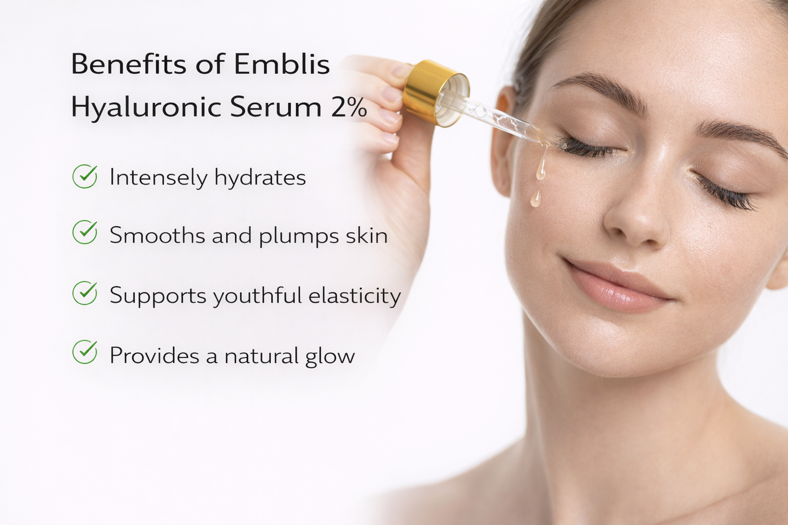 Emblis Hyaluronic Serum – 30ml | Hydrating Skin Comfort Serum